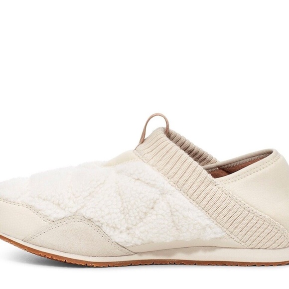 NEW TEVA WOMENS Re EMBER MOC FLEECE SNEAKER SHOES, OFF WHITE NIB COMFORTABLE - Picture 5 of 6